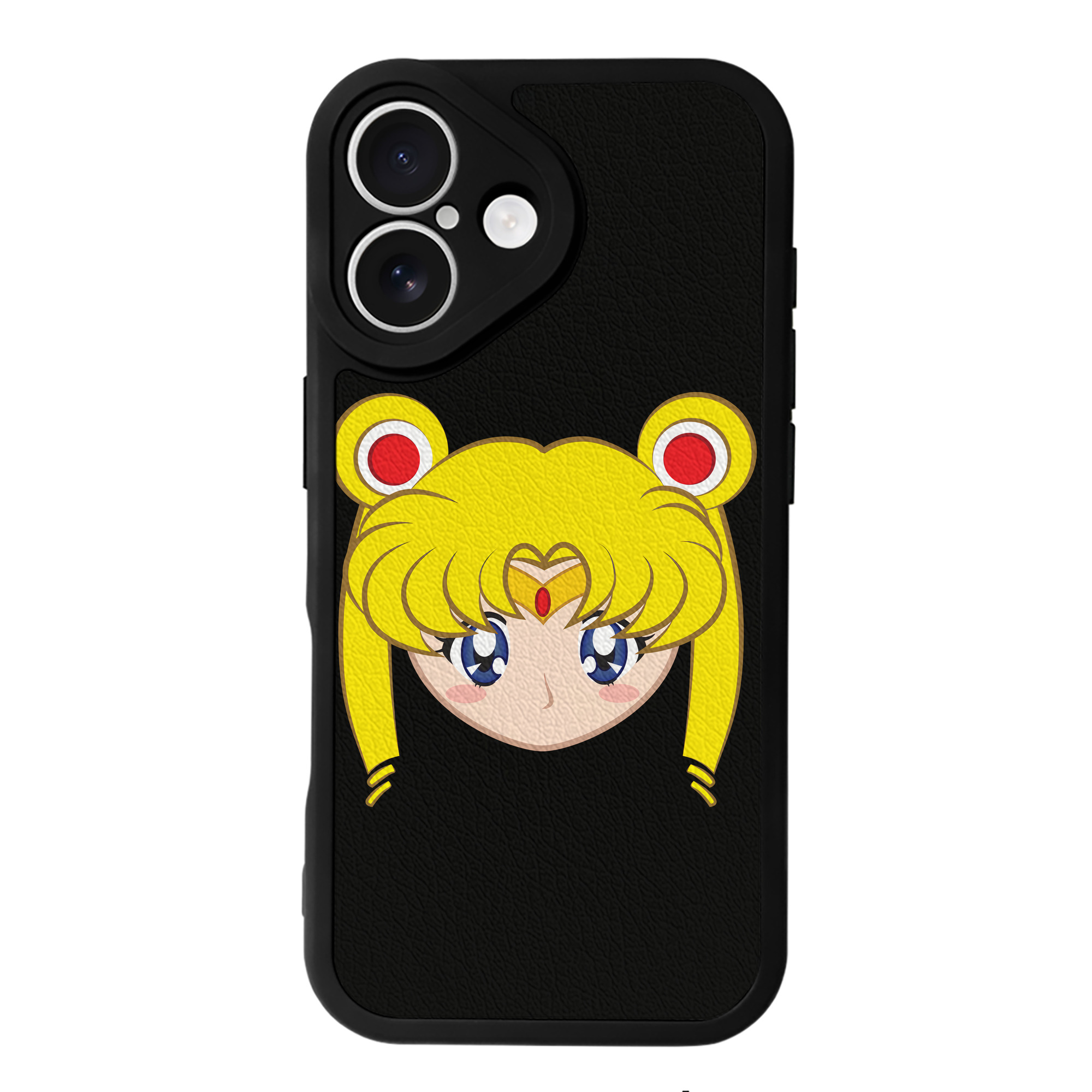 （画像用） 美少女戦士セーラームーン 月野 うさぎ つきの うさぎ Sailor Moon Tsukino Usagi 【iPhone 16シリーズ対応】シリコンスマホケース（レザー調） 材質：シリコン